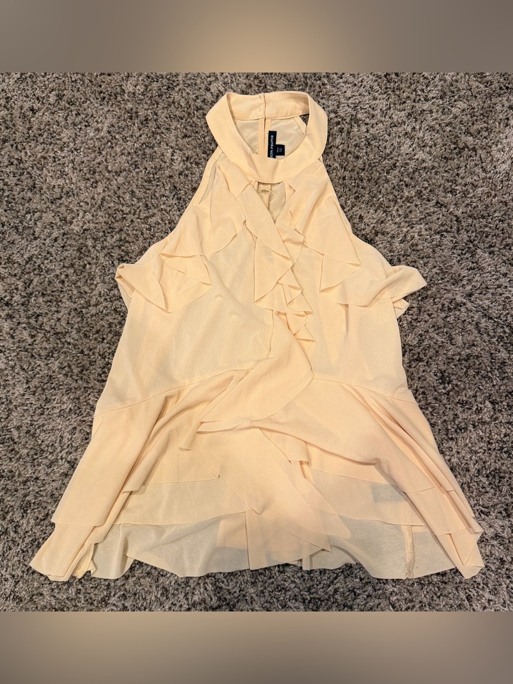 Boston Proper Ruffle Halter Tank